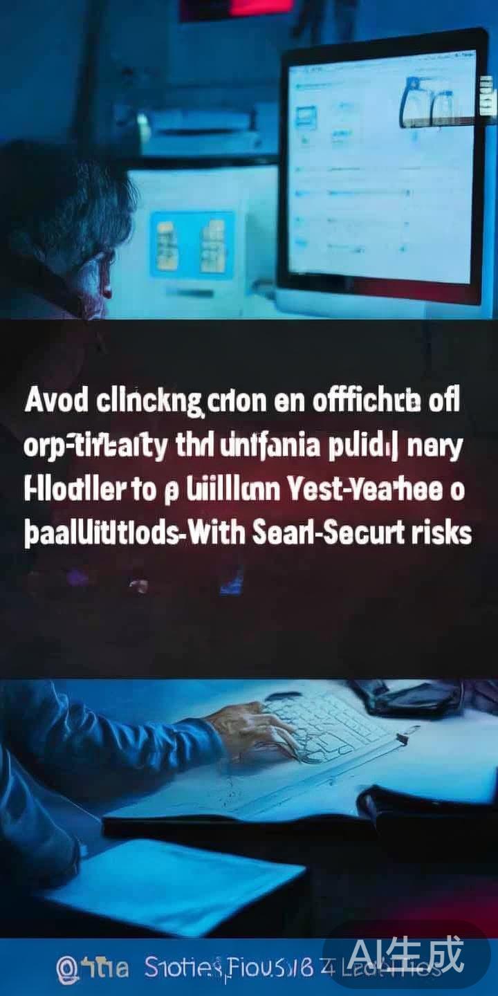 在此过程中，避免点击非官方链接或第三方应用平台的下